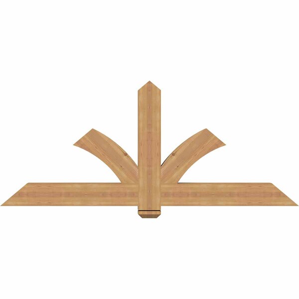 Ekena Millwork Redmond Smooth Timber Gable Bracket, Western Red Cedar, 72"W x 30"H x 3 1/2"D x 5 1/2"F, 10/12 Pitch GBW072X30X0406RED00SWR - main